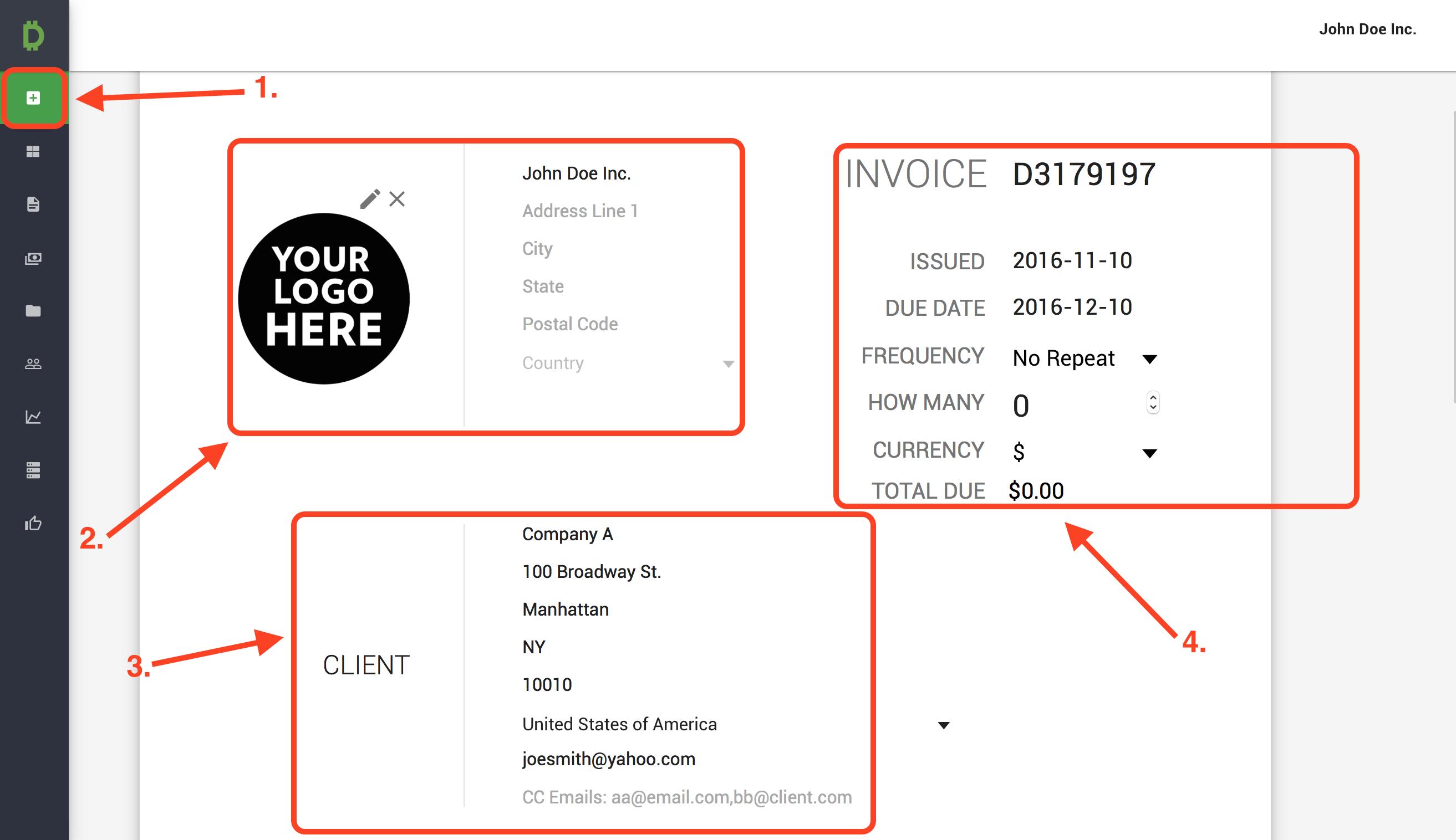 how to use due invoicing due due invoicing