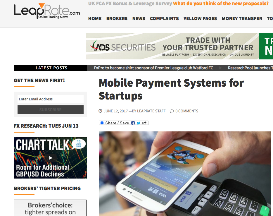 MobilePaymentSystemsStartups